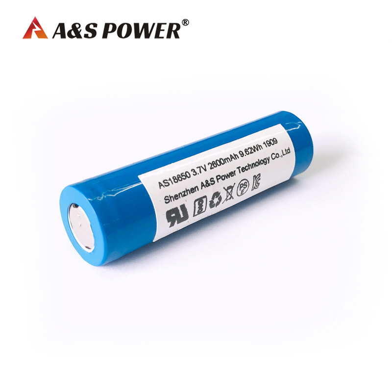 A&S Power 18650 3.7v 2600mah lithium ion battery A&S Power 18650 3.7v 2600mah lithium ion battery