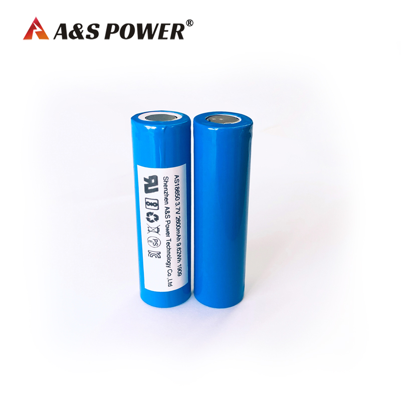 A&S Power 18650 3.7v 2600mah lithium ion battery A&S Power 18650 3.7v 2600mah lithium ion battery