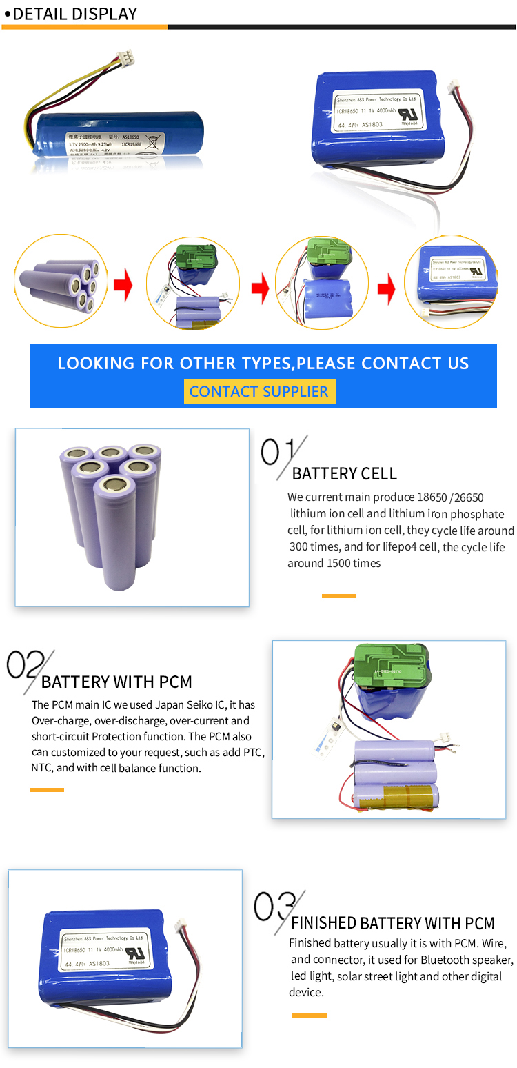 A&S Power 18650 lithium ion battery